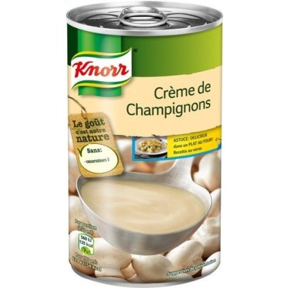 Knorr crème champignons 515ml - soupe en boite chockies