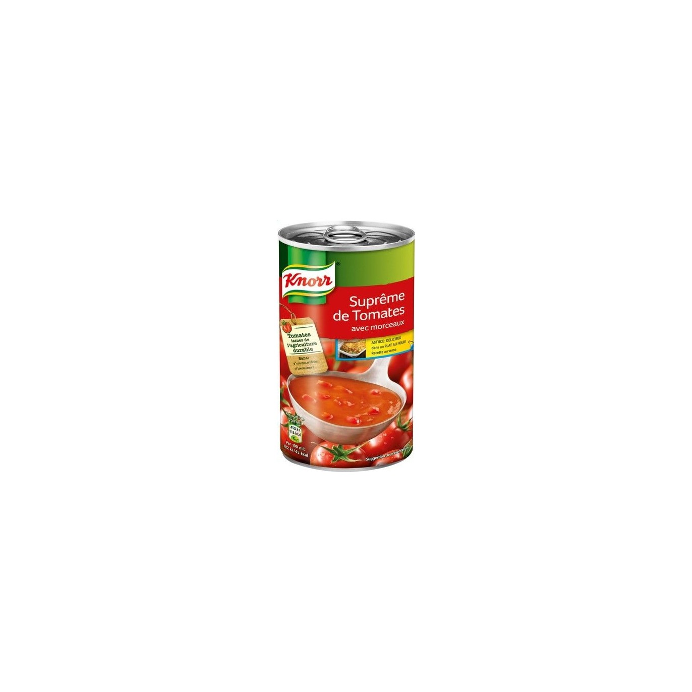 Knorr suprème de tomates 515ml - soupe boite chockies
