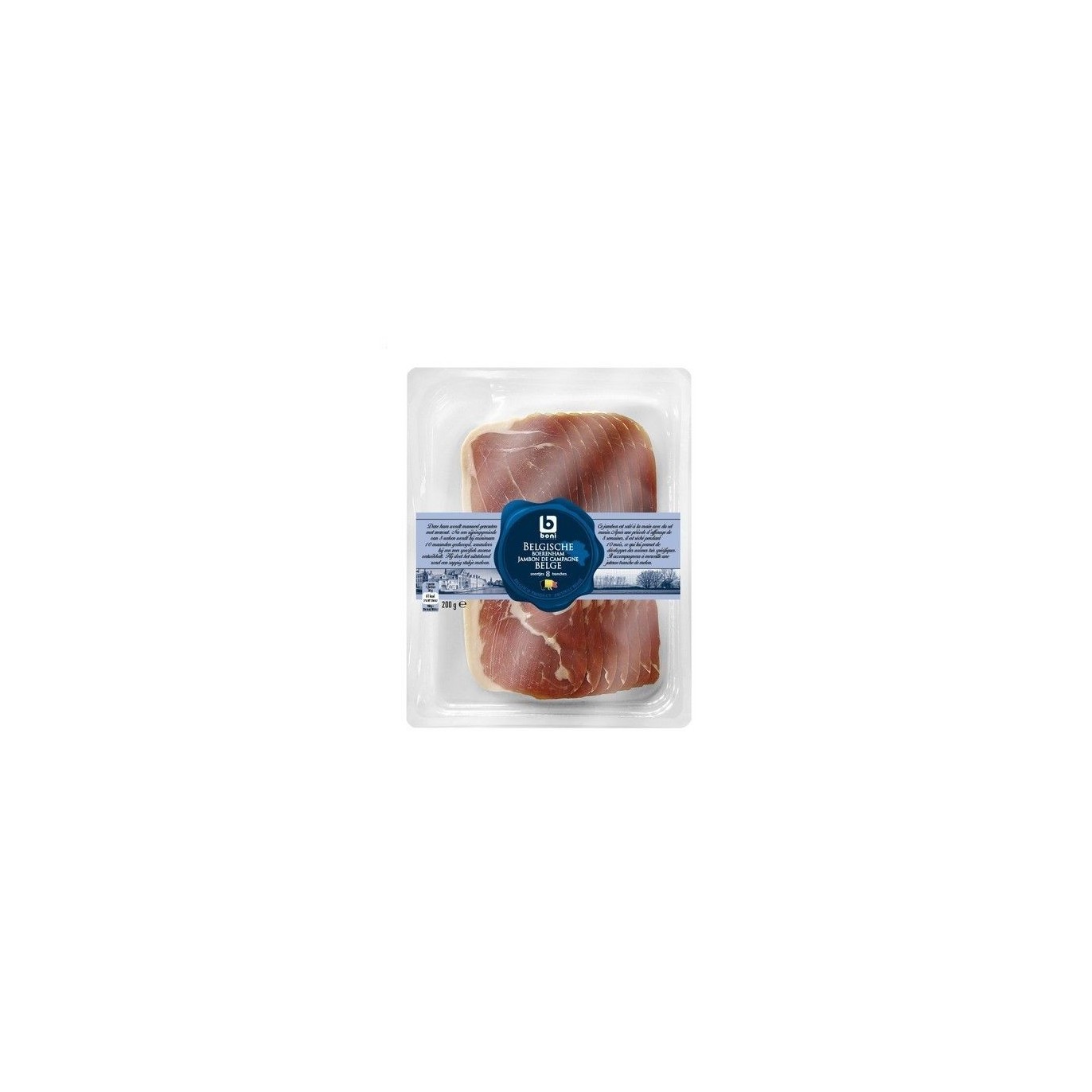 Boni Selection jambon de ferme tranches 200 gr