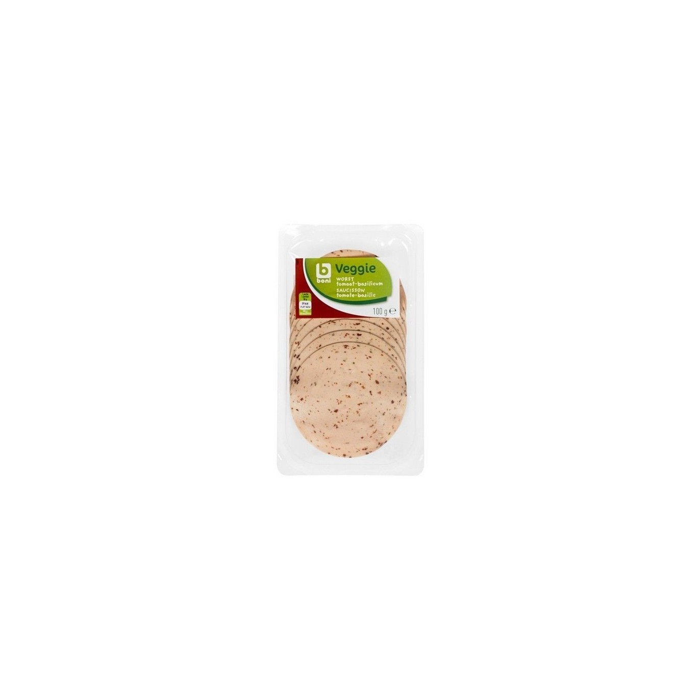 Boni Selection VEGGIE saucisson tomate basilic 100 gr
