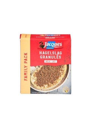 Jacques granulés vermicelles chocolat lait 350 gr