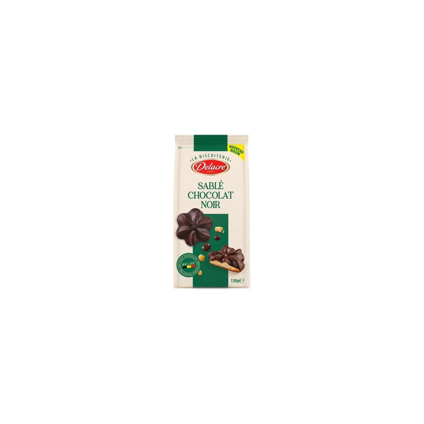 Delacre Sablé chocolat noir 130 gr