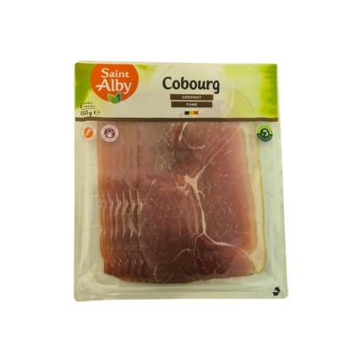 L - Saint Alby jambon Cobourg fumé 6 tranches 150 gr