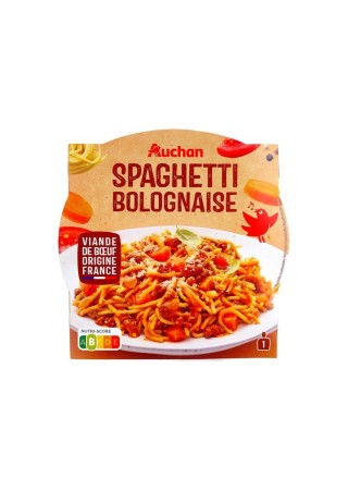 Auchan spaghetti bolognaise 280 gr