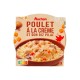 Auchan poulet à la crème et son riz pilaf 300 gr