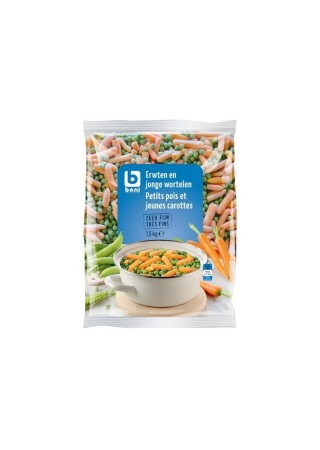 Boni Selection petits pois jeunes carottes 1