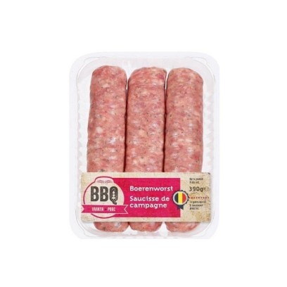 L - Saucisses de Campagne 390 gr chockies boucherie