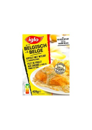 D - Iglo à la belge filets de poulet aux chicons purée 425 gr