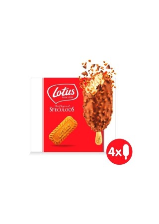 Lotus Original glace spéculoos bâton 4x90ml -BELFREEZE