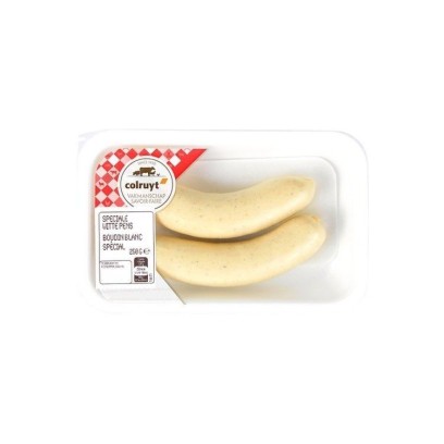 Boudin blanc spécial 2x 125 gr chockies boucherie belge