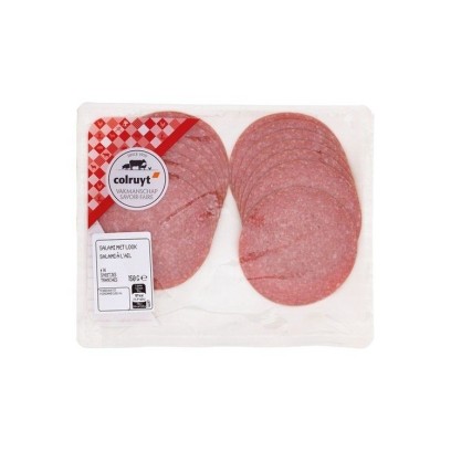 Salami à l'ail 150 gr chockies charcuterie belge