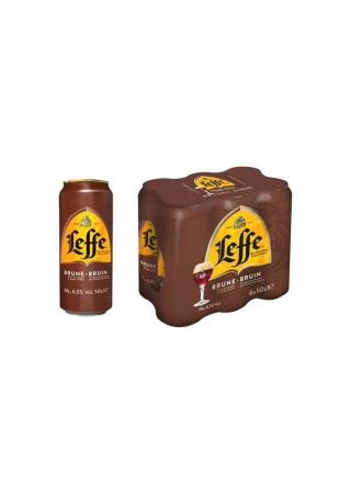 Leffe brune canette 6
