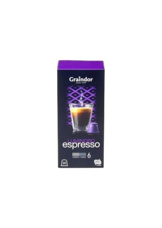 Graindor café Espresso Luminoso 20 capsules CHOCKIES