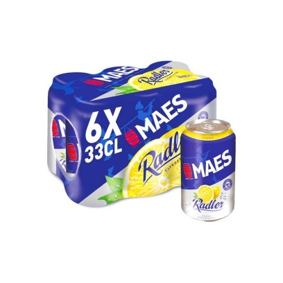 Maes Radler citron 2% can 6x 33 cl