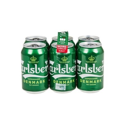 Carlsberg pils canette 5.5% 6x 33 cl