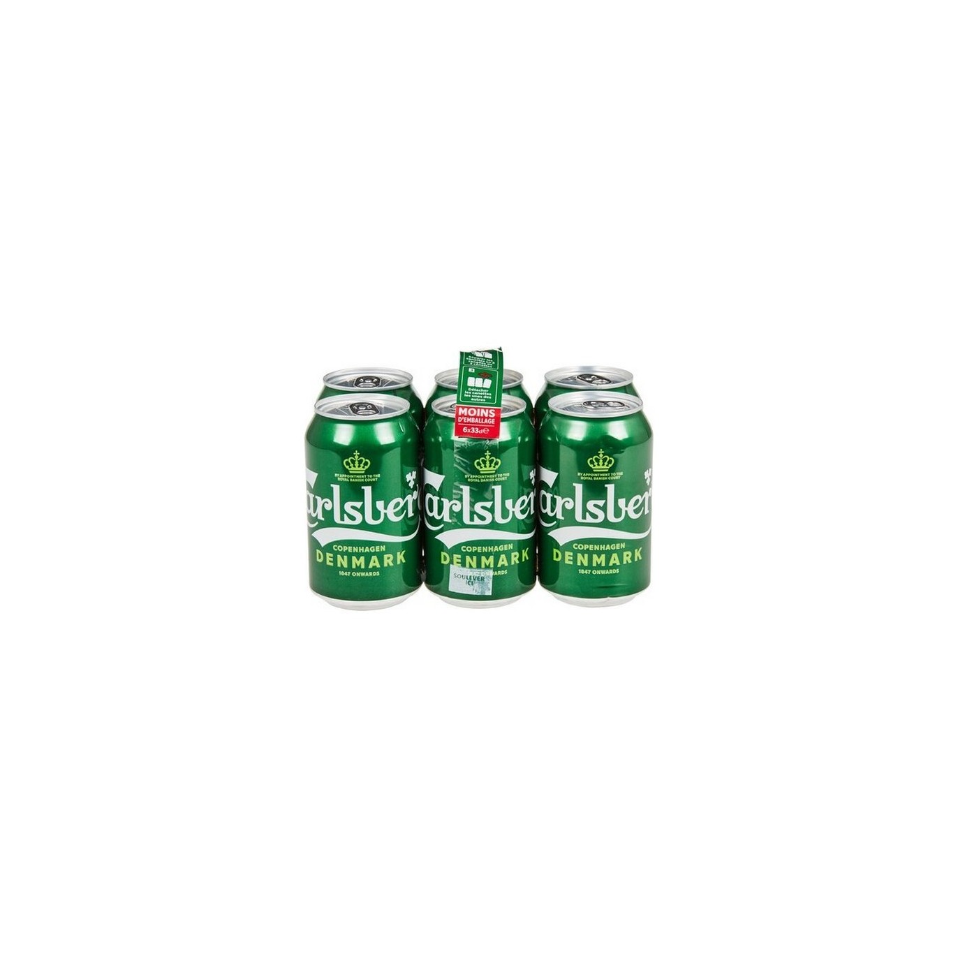 Carlsberg pils canette 5.5% 6x 33 cl