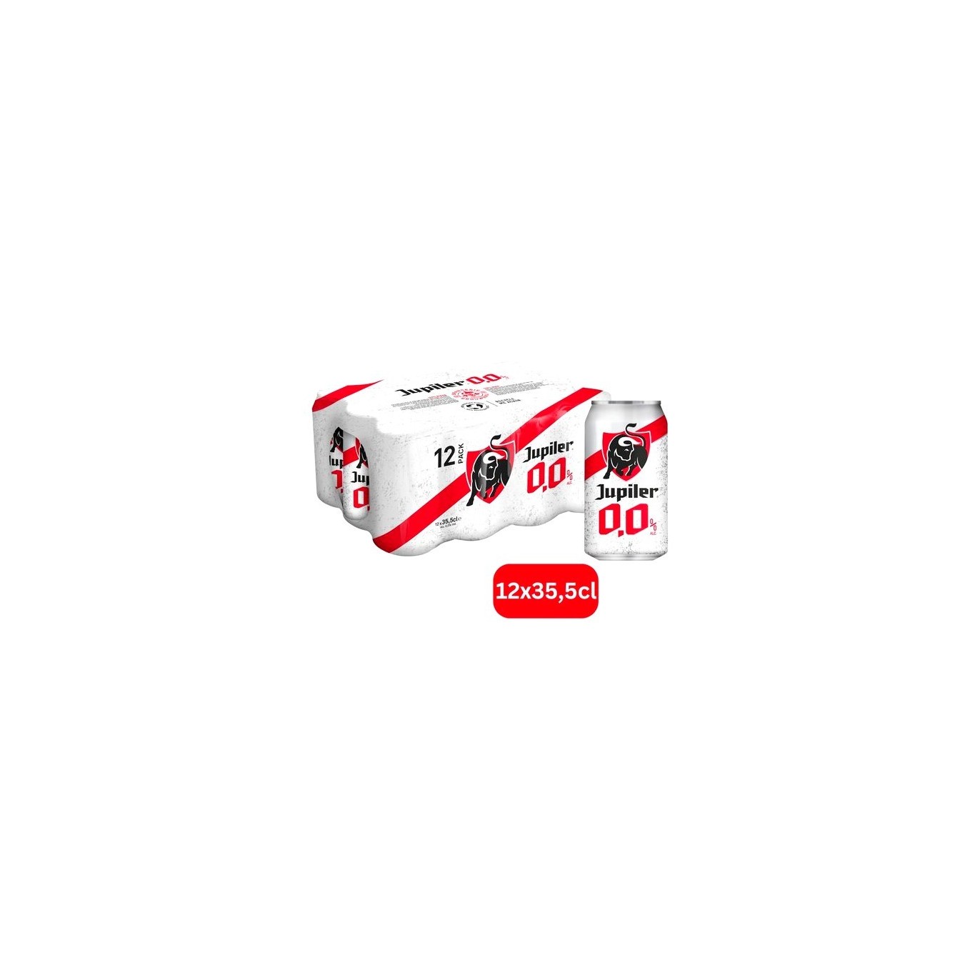 Jupiler 0,0% canette 12x 35.5 cl