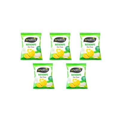Snatt's Natuchips crème acidulé et persil 5x 23 gr