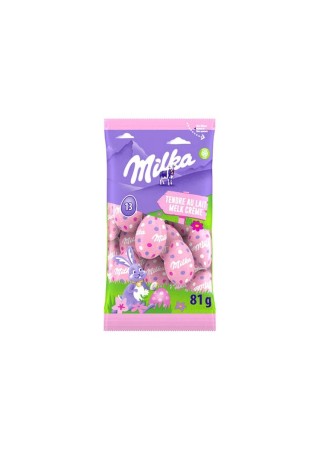 Milka 13 oeufs Pâques chocolat tendre au lait 81 gr