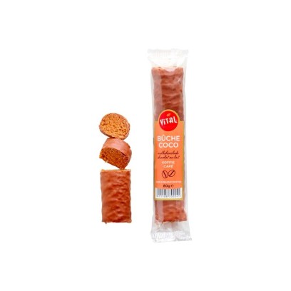 Vital bûche coco chocolat lait au café 80 gr