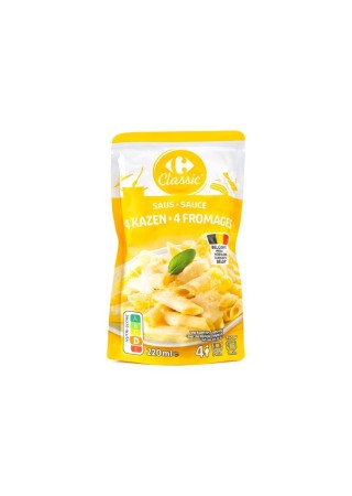 Acheter sauce 4 fromages Carrefour 220ml produit belge prêt à l’emploi