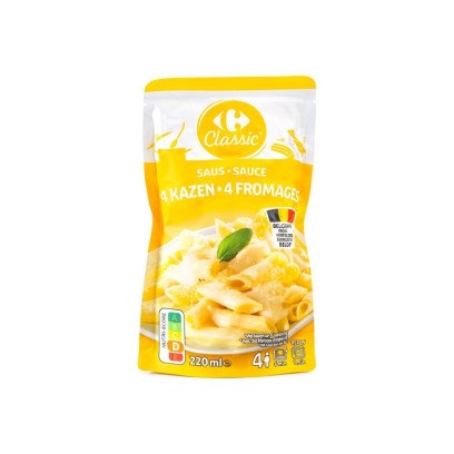 Acheter sauce 4 fromages Carrefour 220ml produit belge prêt à l’emploi