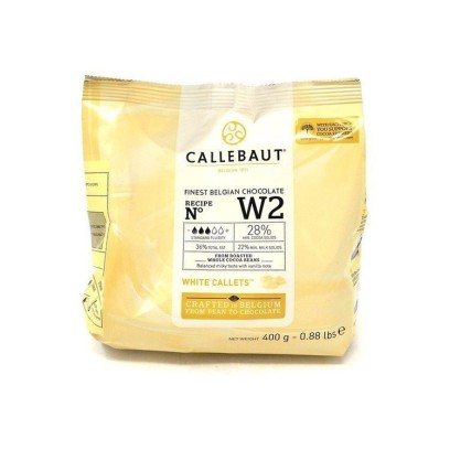 RM - Callebaut Callet W2 chocolat blanc 400 gr CHOCKIES