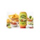 Bouteille sauce Mexican Chipotle Altesse 420ml avec nachos et sauces dips mexicains pour apéritif sur fond blanc