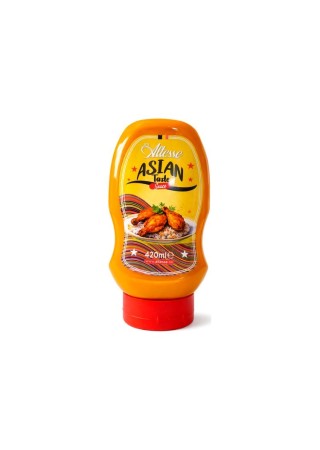 Bouteille de sauce Asian Taste Altesse 420ml isolée sur fond blanc
