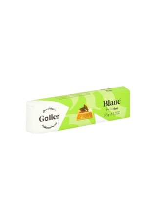 Galler bâton chocolat blanc pistache 65 gr