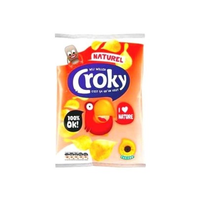 Croky chips naturel 20x 40 gr CHOCKIES pickles biscuits