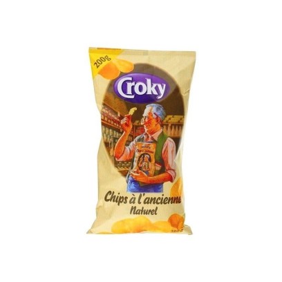 Croky chips à l'ancienne naturel 200 gr CHOCKIES BELGE