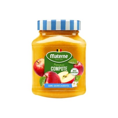 Materne compote pommes morceaux sans sucre ajouté 350 gr