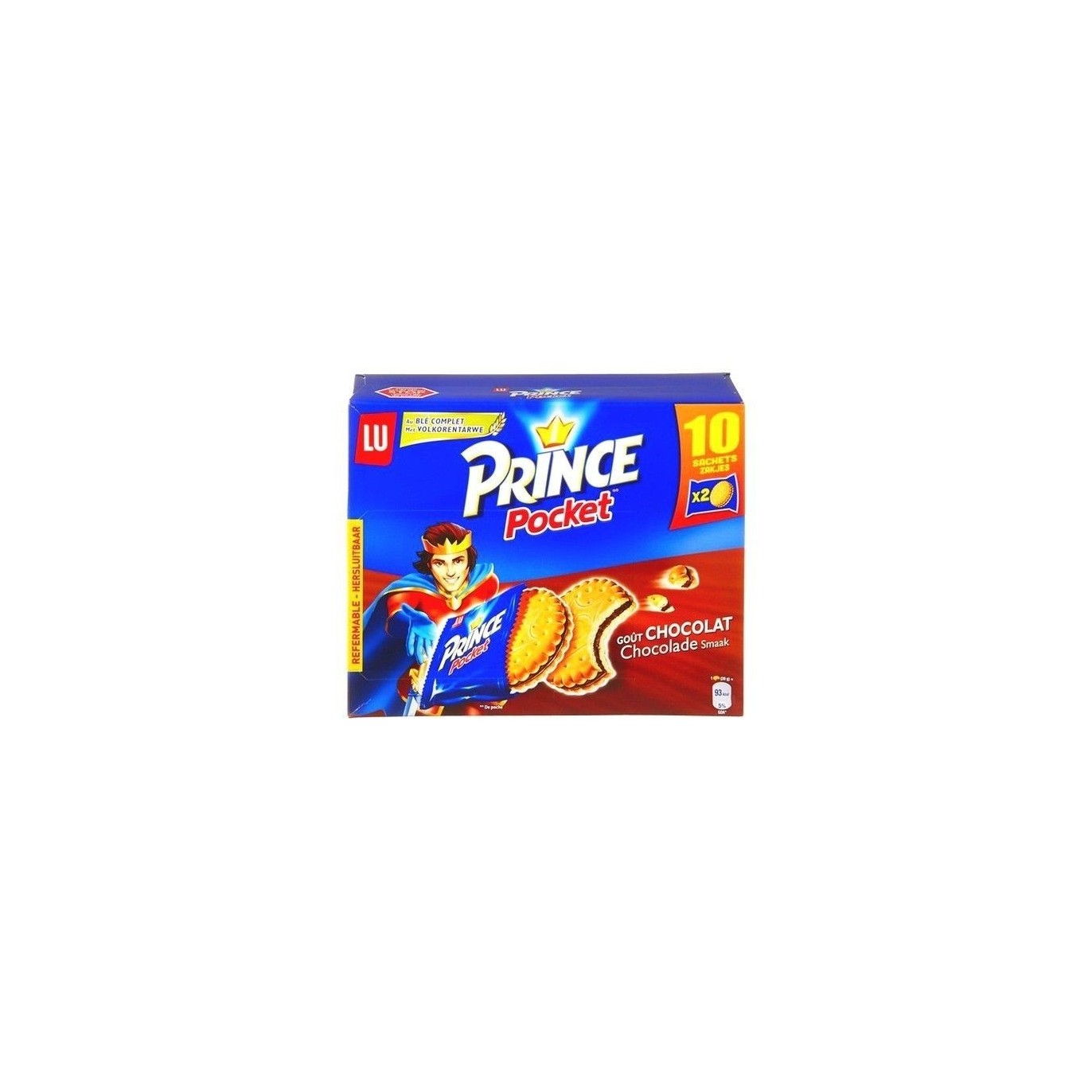 LU Prince pocket chocolat (10 x 2 bisc.) 400 g CHOCKIES
