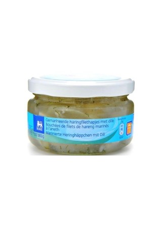 D - Bouchées de hareng à l'aneth 180 gr CHOCKIES